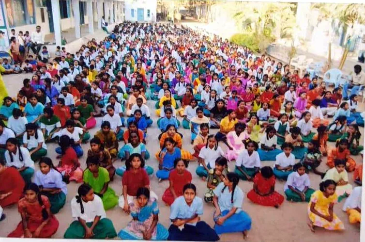Children gathered for a KSS programme