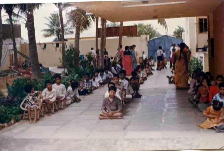 People waiting at a KSS camp