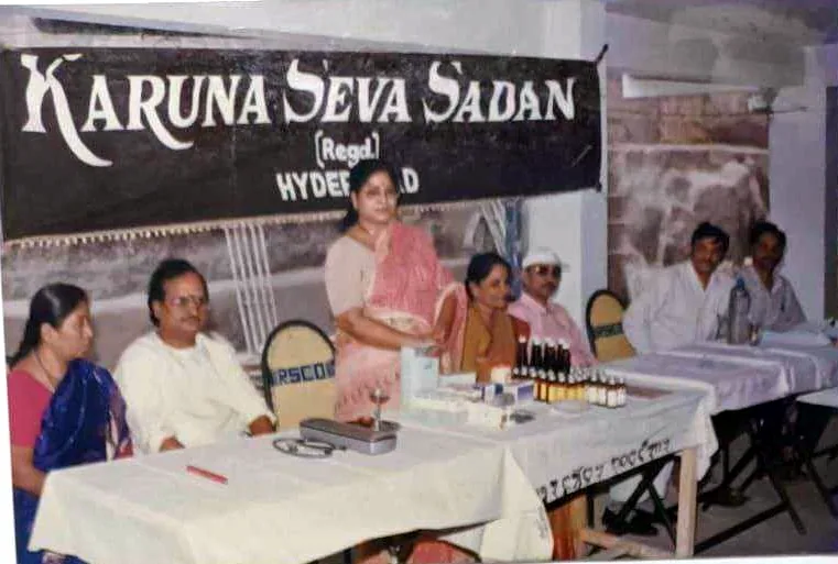 Doctors and volunteers at a KSS medical camp