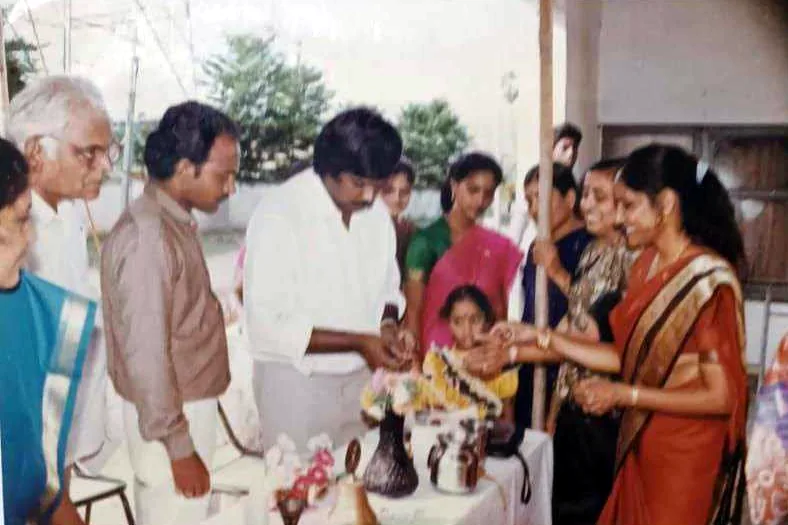 Lamp lighting at a KSS function