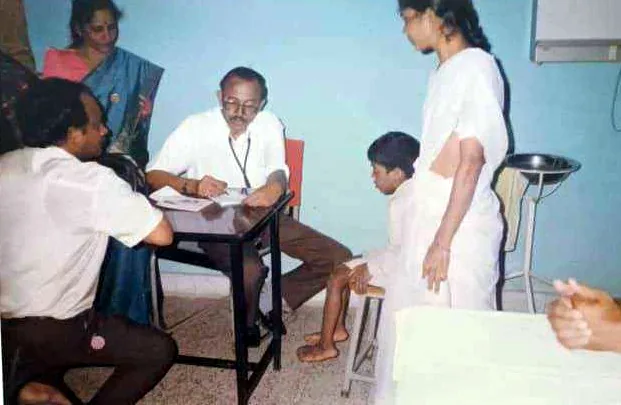 Consultation at a KSS medical camp