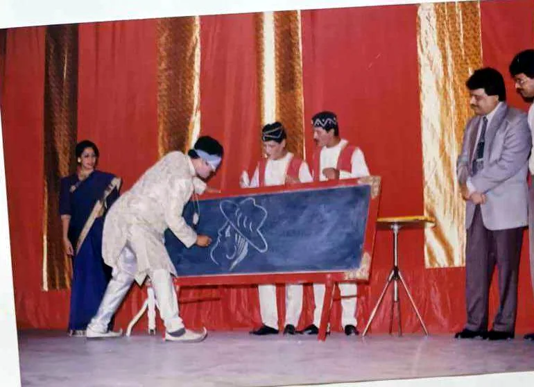 Magic show on stage at a KSS programme